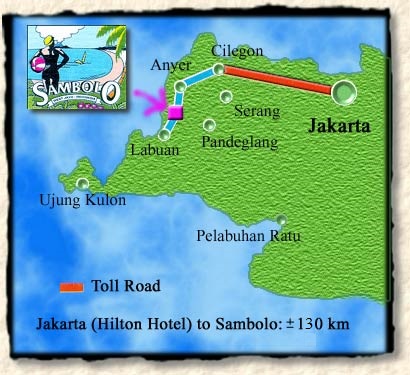 How to get to Sambolo Beach Bungalows from Jakarta